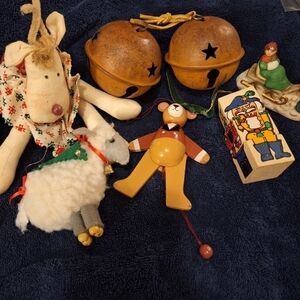 Small Lot of Christmas Holiday Decorations Jingle Bells